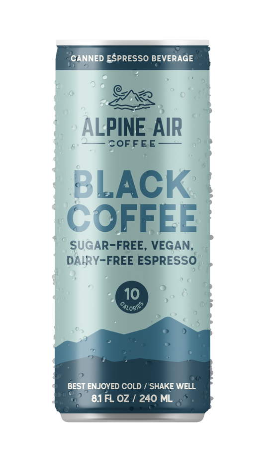Black Coffee - 12 pack of 8.1oz cans